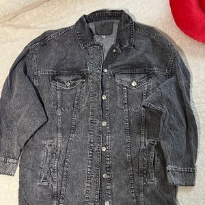 American Eagle Outfitters Black Jean Jacket